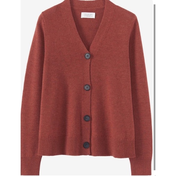 Toast • Swingy Merino Wool Cardigan - Picture 1 of 9